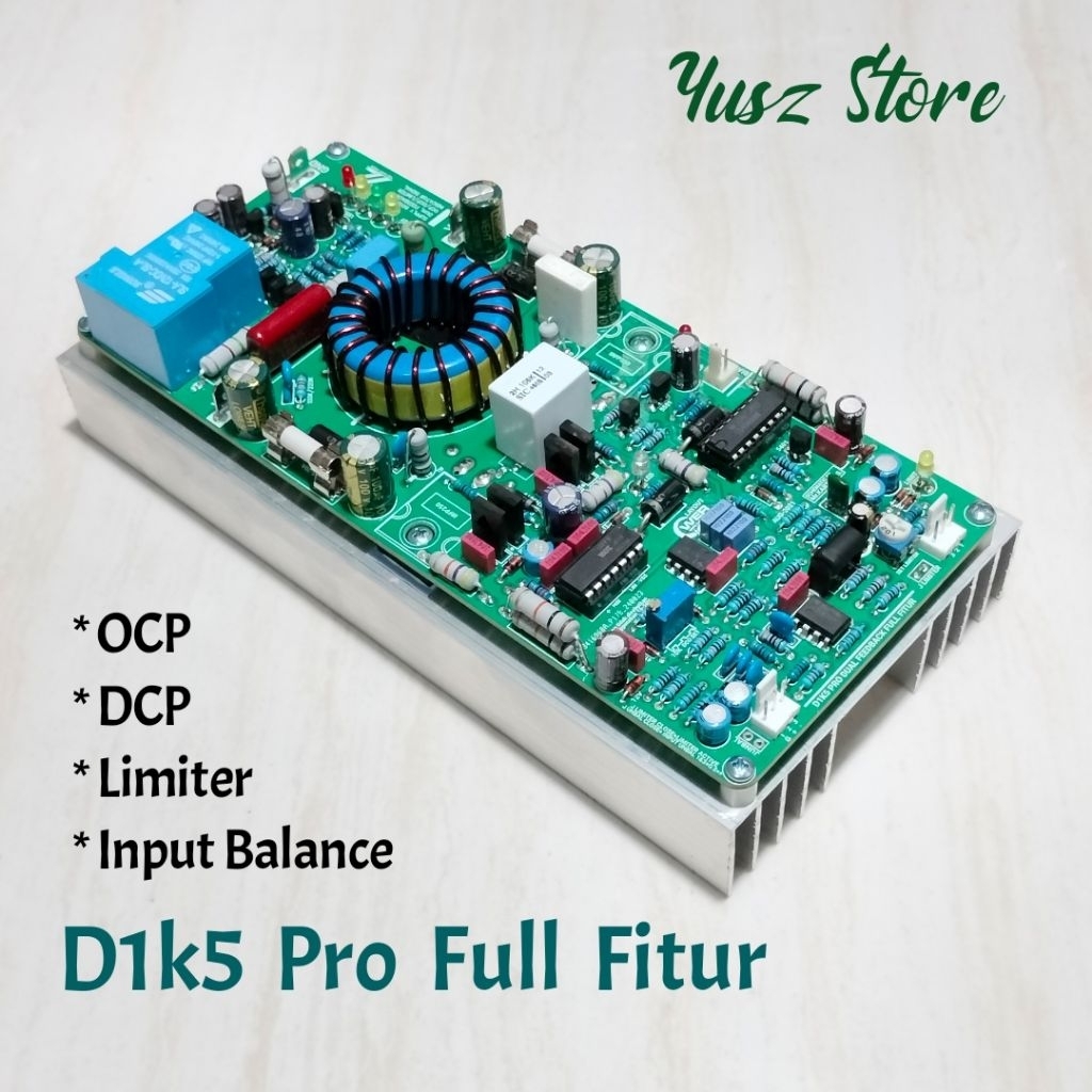 Jual Kit D1K5 Pro Full Fitur Class D 1k5 power Amplifier | Shopee Indonesia