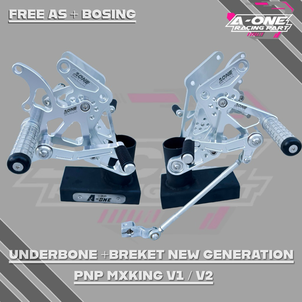 Jual Footstep Underbone V1 A-One MX KING Set Breket New Generation ...
