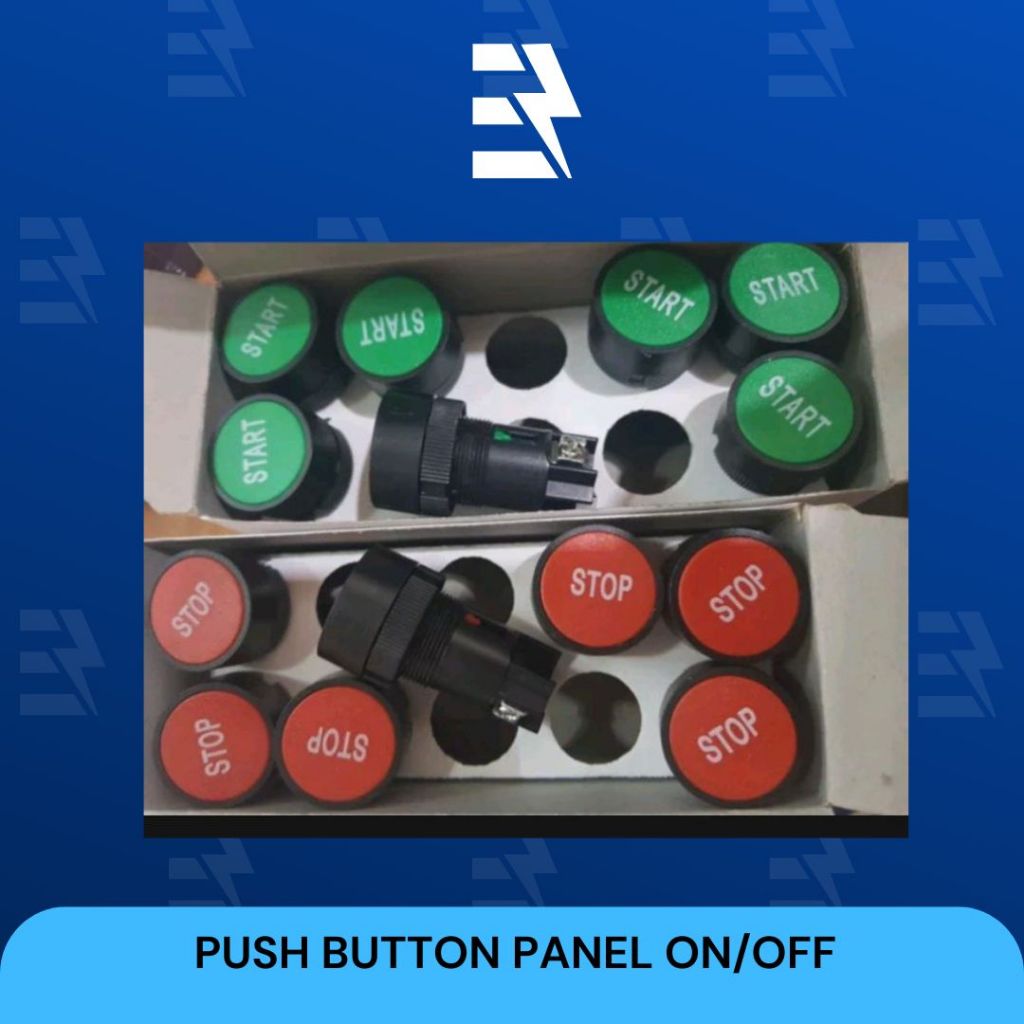 Jual POWELL XB7-EA31 SAKLAR PUSH BUTTON TOMBOL PANEL WARNA MERAH DAN ...