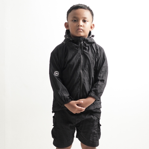 Jual TM Kids | Ziptrough Jacket - Fellas Black | Shopee Indonesia