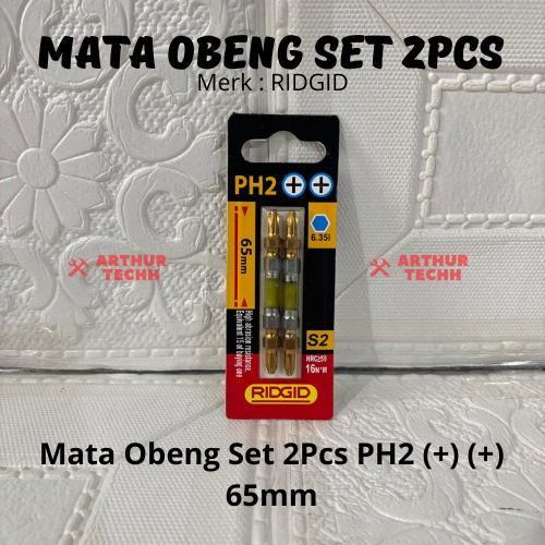 Jual RIDGID Mata Obeng Set 2pcs PH2 (+) (+) 65mm 2Pcs Per Set Impact ...
