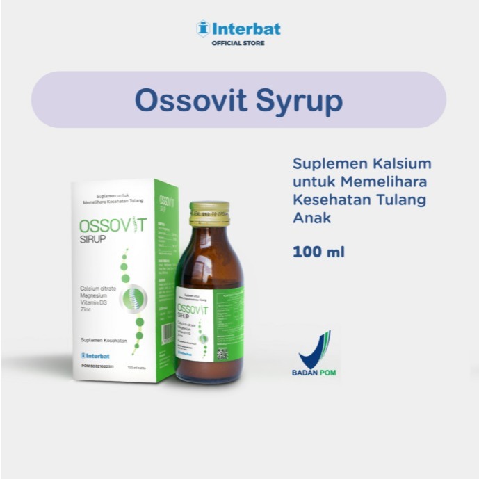 Jual Ossovit Sirup - Suplemen Kalsium untuk Kesehatan Tulang (KEMASAN ...