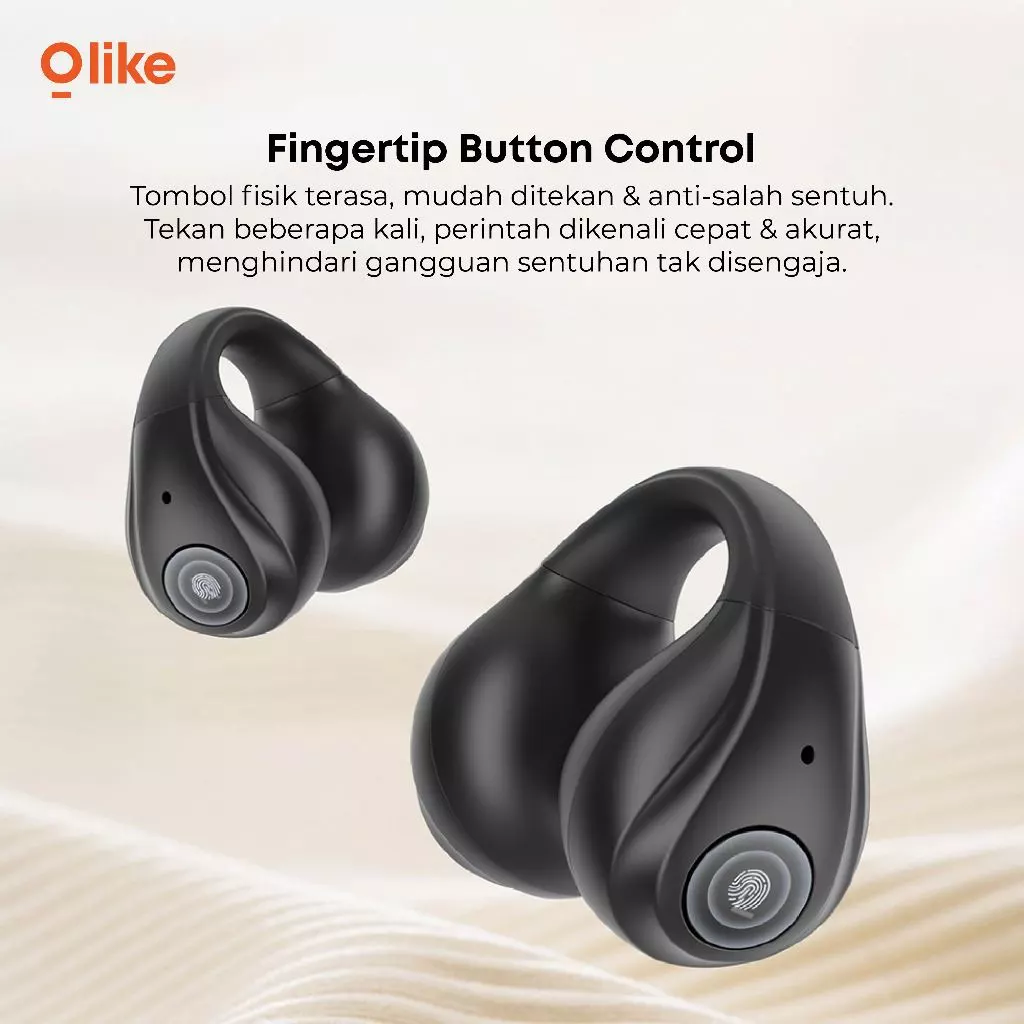 OLIKE True Wireless Earphone OW6 Open Ear Earphone Bluetooth 5.4 Bass MAX 35 Jam Playtime Tahan Air IPX4 Water Resistan