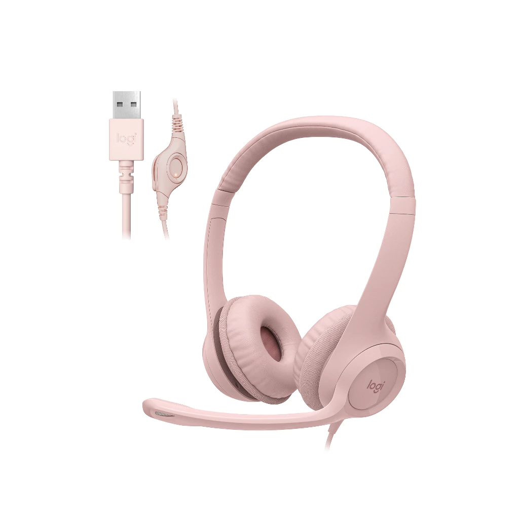 Logitech H390 Headset Stereo USB dengan Mikrofon Noise-Cancelling