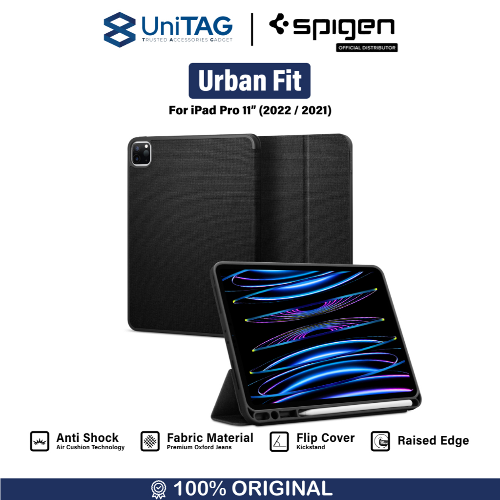 Jual Case iPad Pro 11 (2022/2021/2020) Spigen Urban Fit Stand Flip ...
