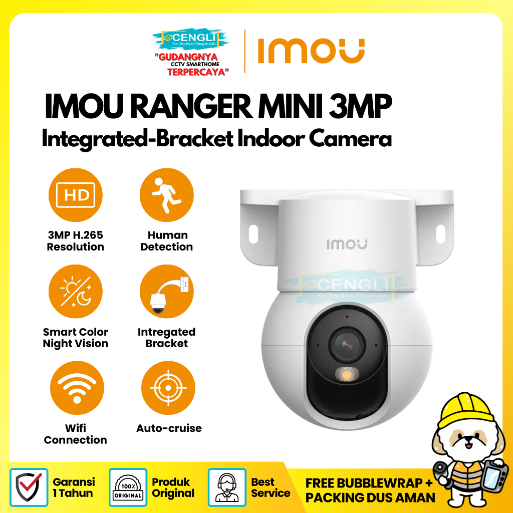 Jual IP Camera CCTV Imou Ranger Mini 3MP Indoor Wireless WiFi Camera ...