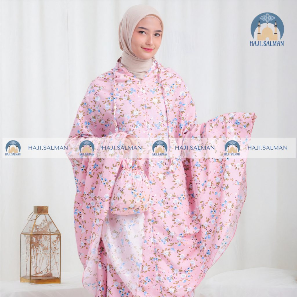 HAJI.SALMAN MUKENA DEWASA RASYA TRAVELING 2 IN 1 KATUN MOTIF CANTIK