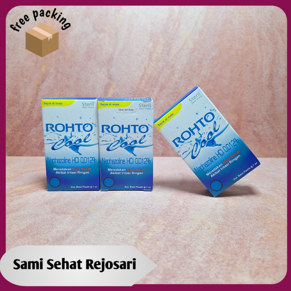Jual 3 botol Rohto Cool Eye Drop isi 7 ml | Shopee Indonesia
