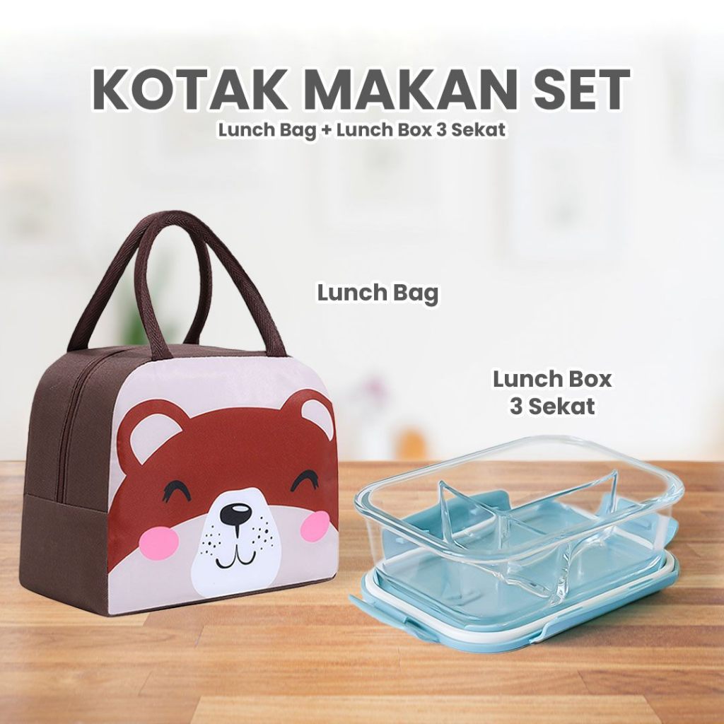 Jual Nexxio Tempat Bekal Lunch Box Kotak Penyimpanan Makan Bahan
