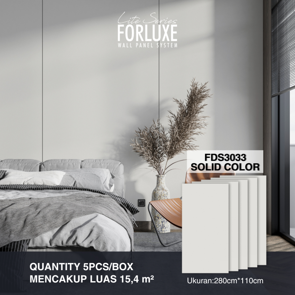 Jual Forluxe Lite Series - Panel Dinding Motif Solid FDS3033 ...