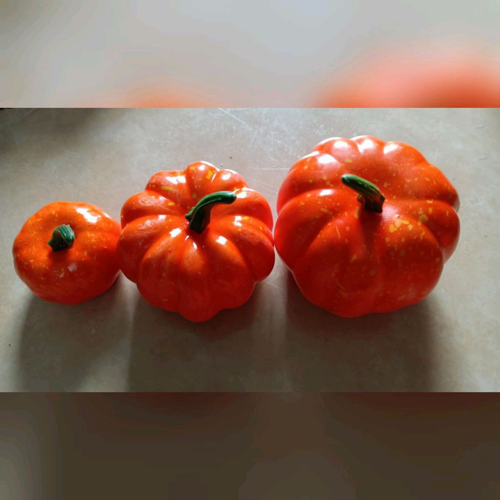 Jual Buah Hiasan Artificial Fruits Import LABU - PUMPKIN Halloween ...