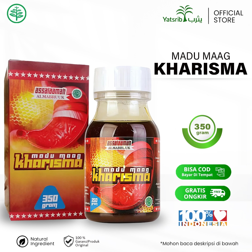 MADU MAAG - Kharisma Madu Maag Membantu Mengatasi Maag, Gerd Dan Asam Lambung 350 Gram