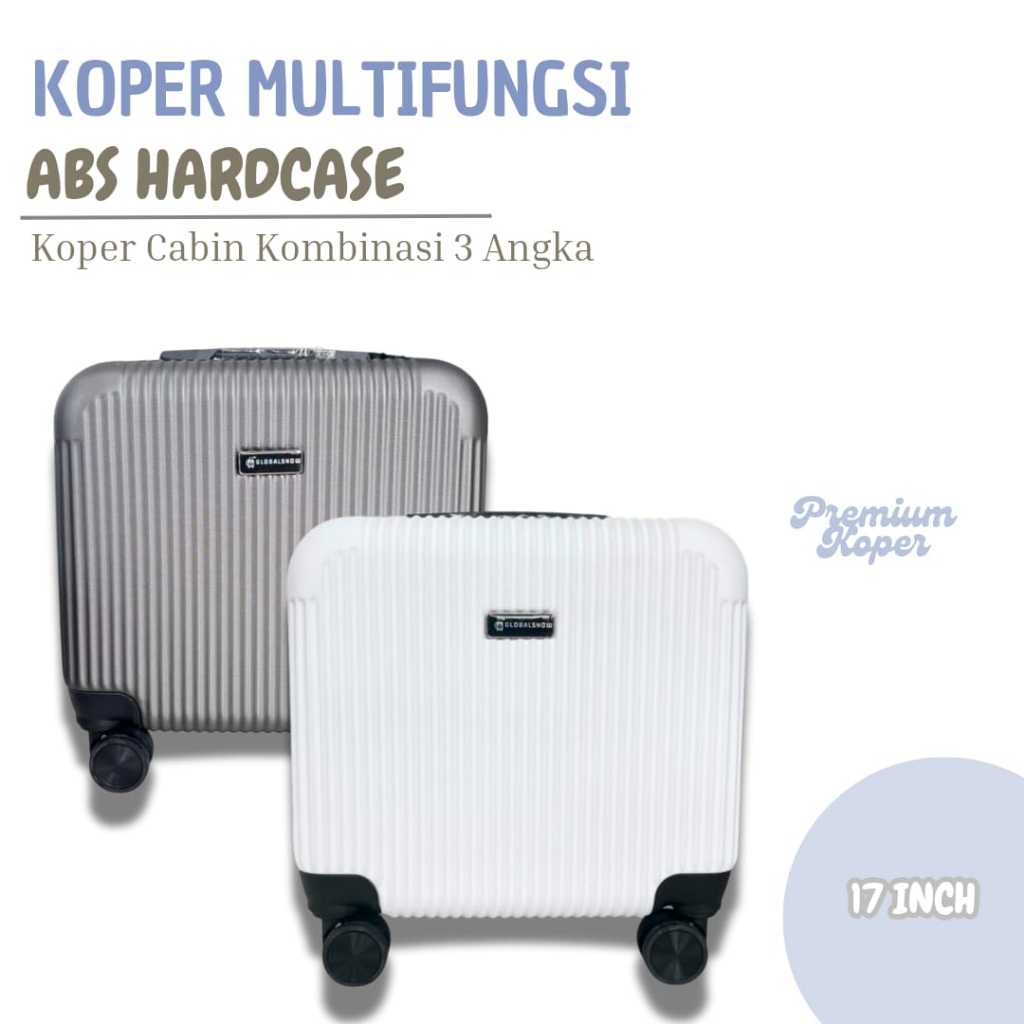 Jual Koper 17 Inch Bahan ABS Tebal / Koper Kabin Pilot Premium / Koper ...