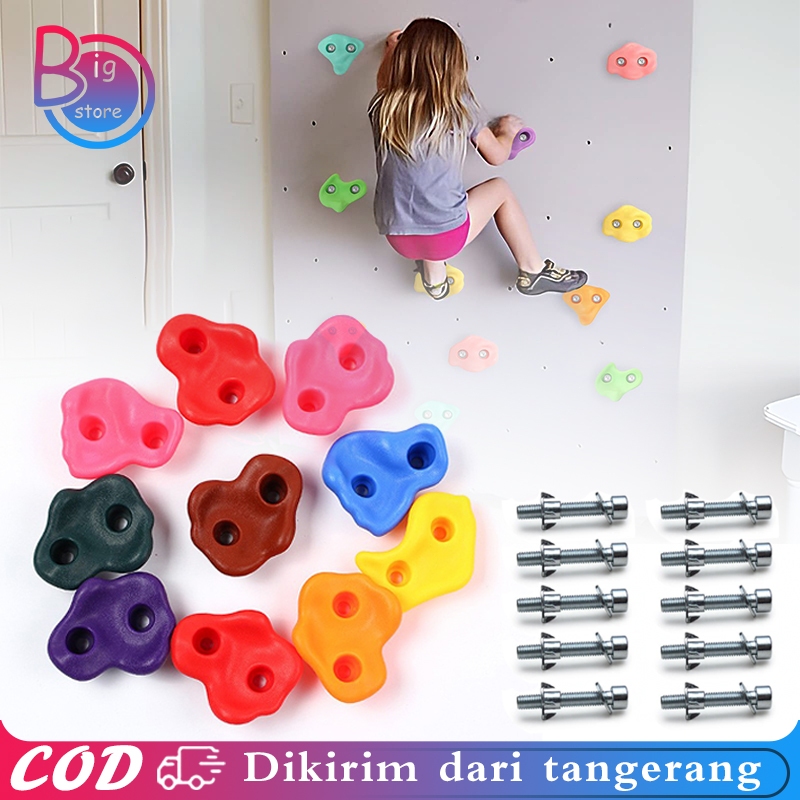 Jual Point Panjat Tebing 10pcs Climbing Holds Panjat Tebing Batu Panjat ...