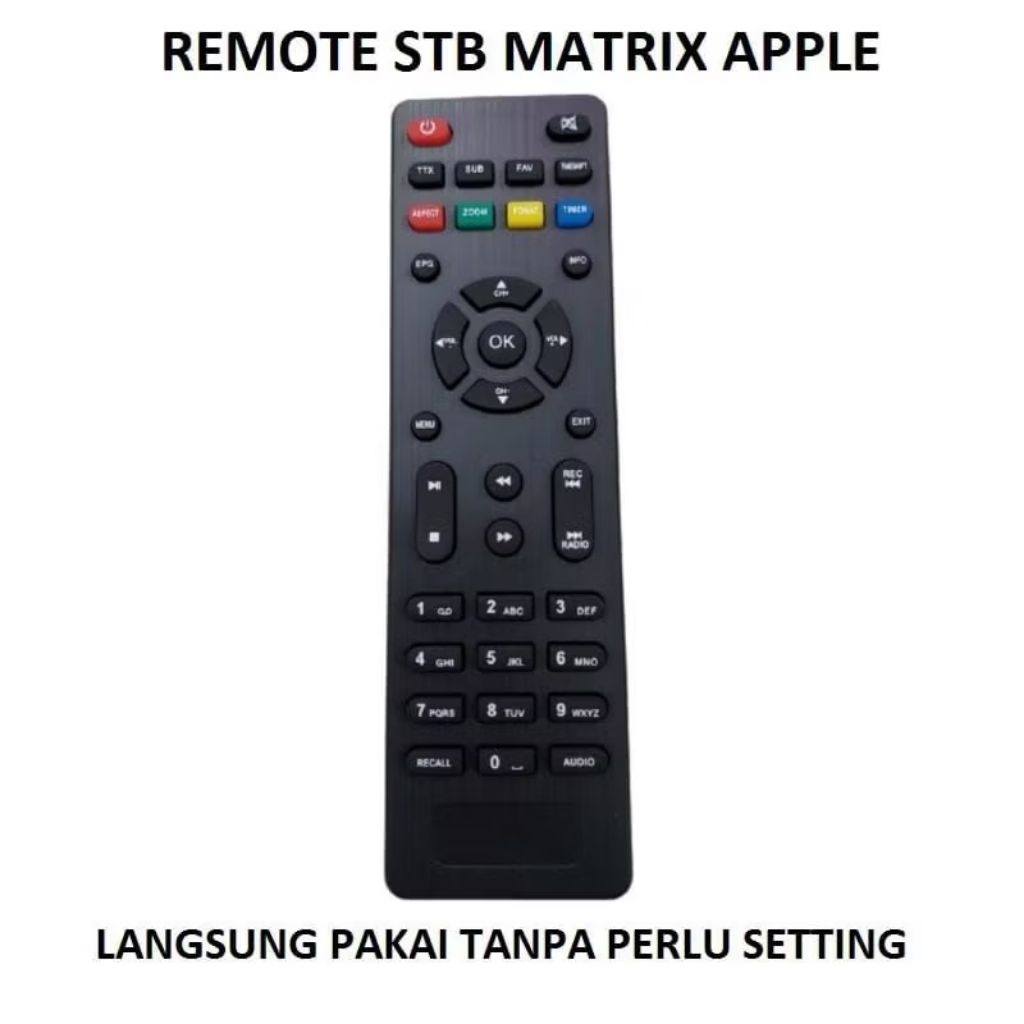 Jual remote stb matrix dvb t2 khusus matrix apple | Shopee Indonesia