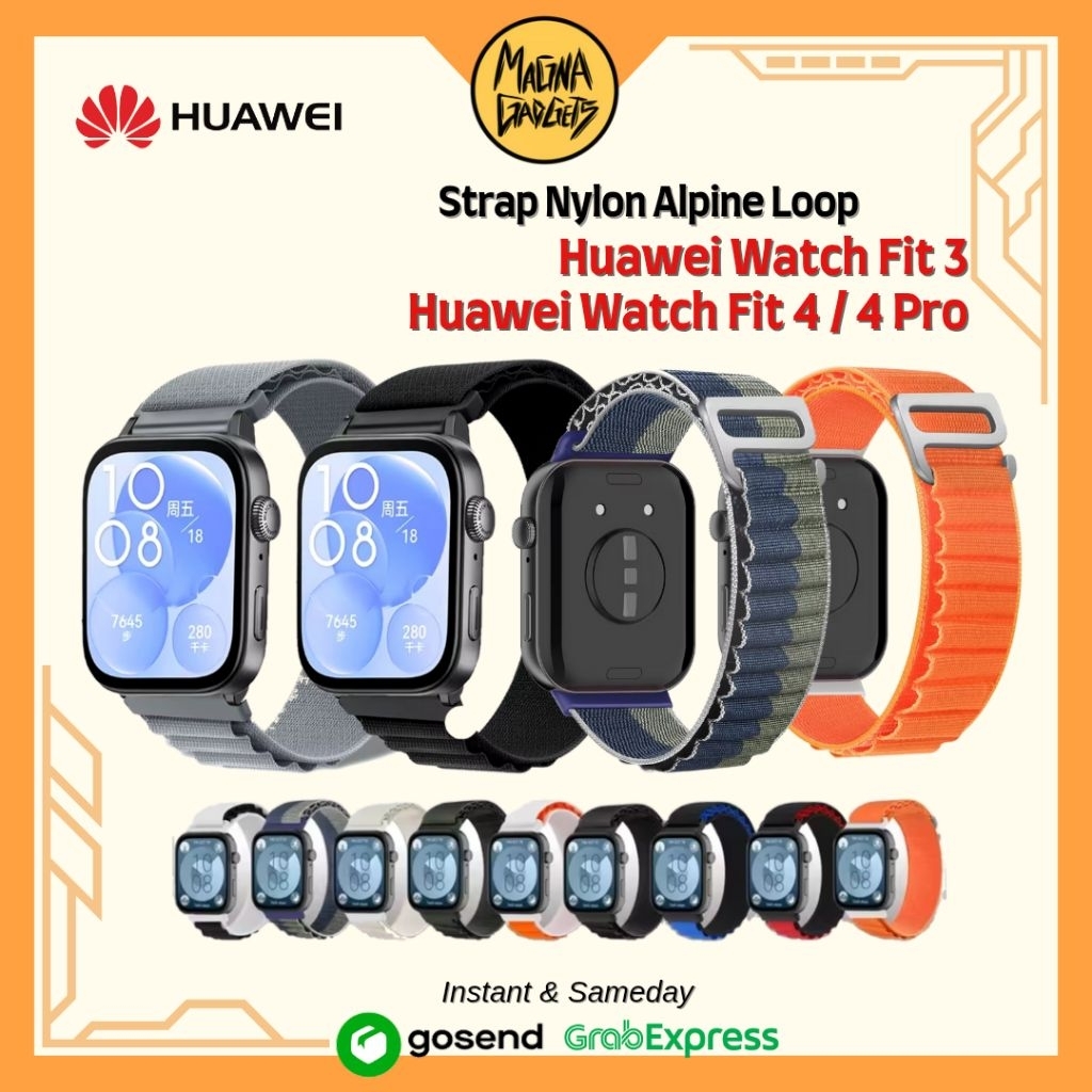 Jual Strap Nylon Alpine Loop Huawei Watch Fit 3 Fit 4 Fit 4 Pro | Strap ...