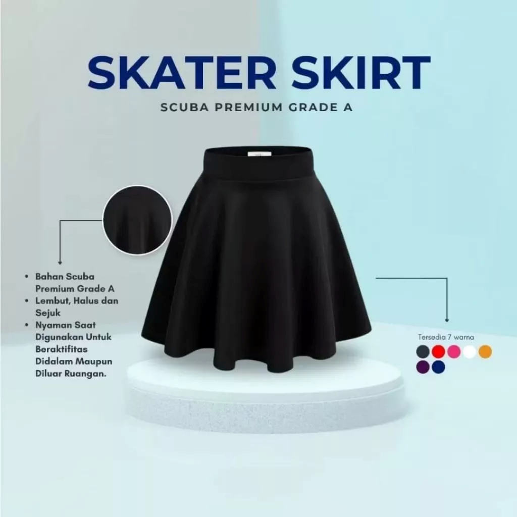 Jual Rok Mini Short Flare Korean Style Rok Wanita Pendek RoK mini Senam ...