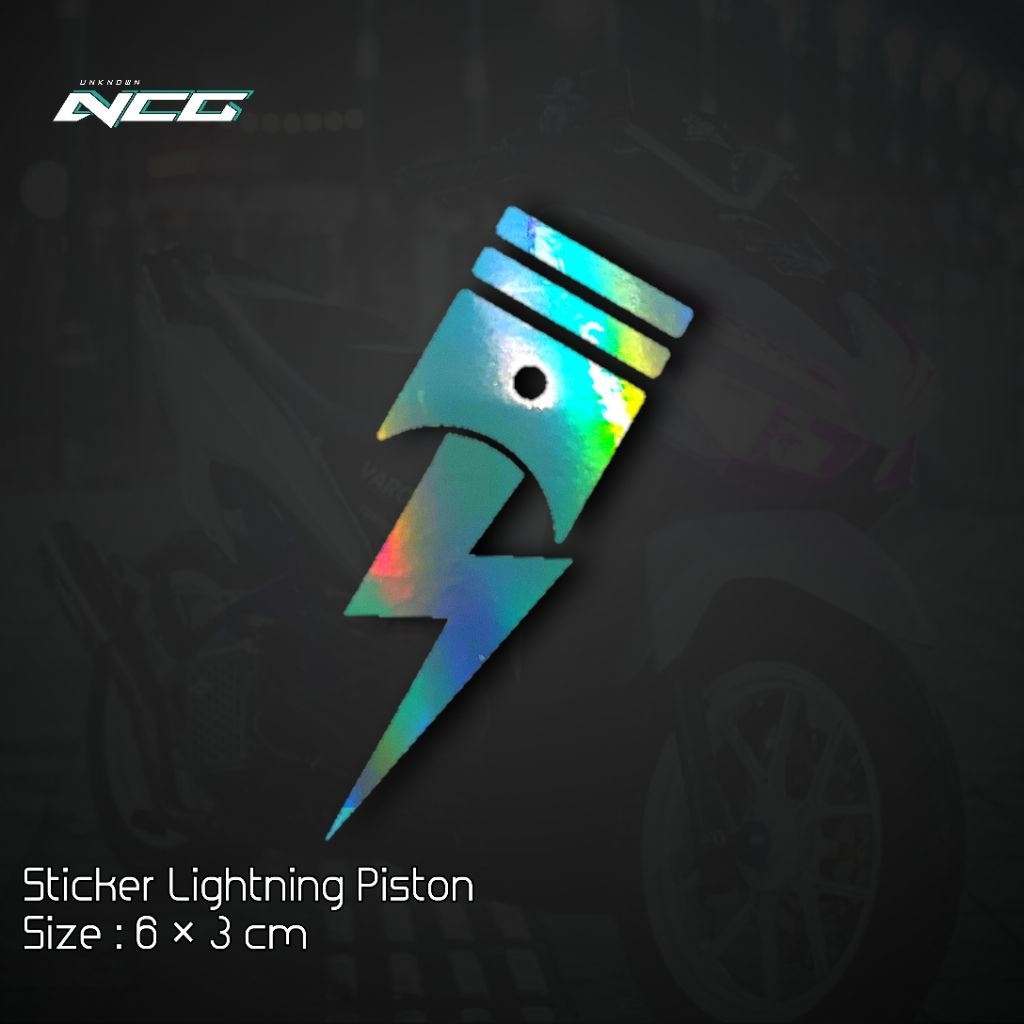 Jual Sticker Piston Petir Stiker Cutting Motor Keren | Shopee Indonesia