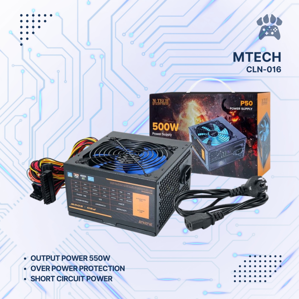 Jual Power Supply CPU Komputer 500W M-TECH P50 | Shopee Indonesia