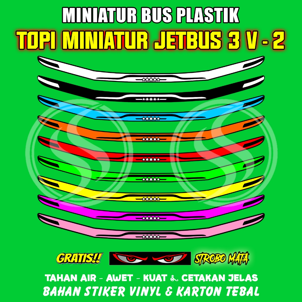 Jual Topi Miniatur Bus Plastik • Topi Bus Basuri miniatur • Topi Bus ...