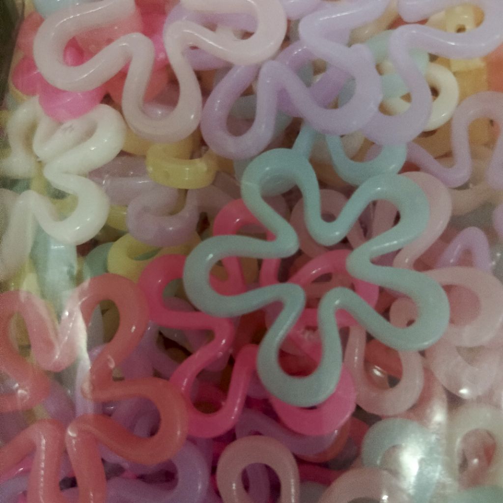 Jual manik bunga jely mix warna isi 1 pon(450gr) | Shopee Indonesia