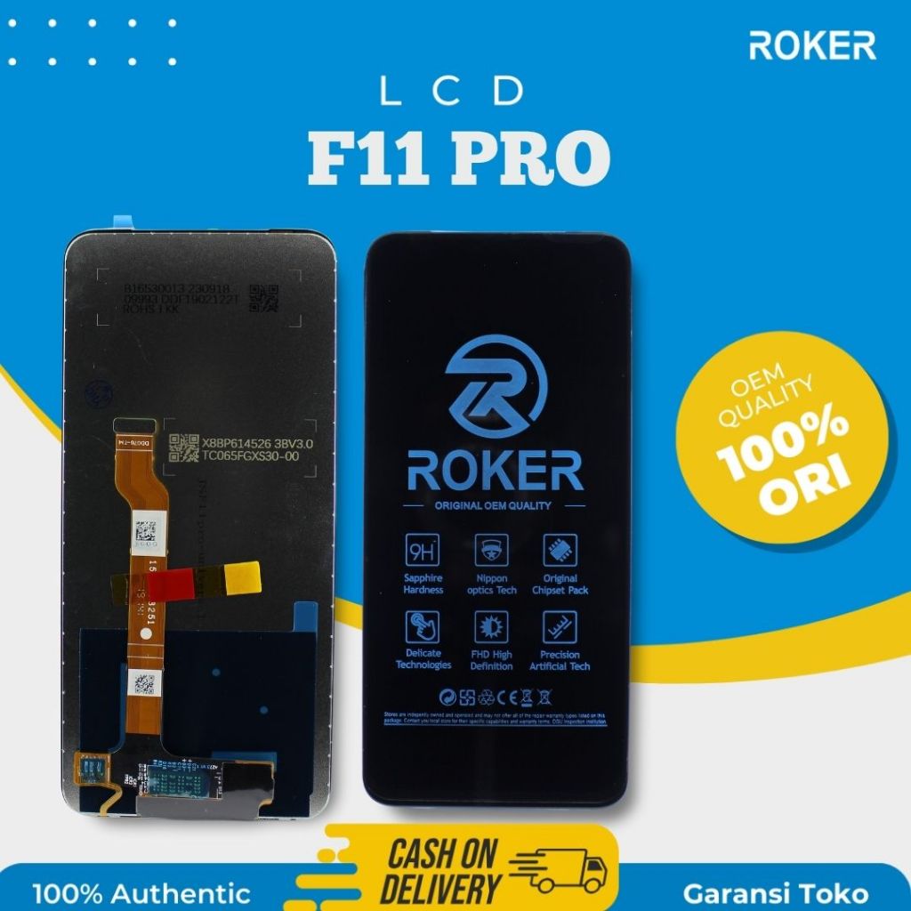 Jual ROKER LCD Op F11 PRO(CPH1969) FULLSET LCD TOUCHSCREEN BY ROKER ...