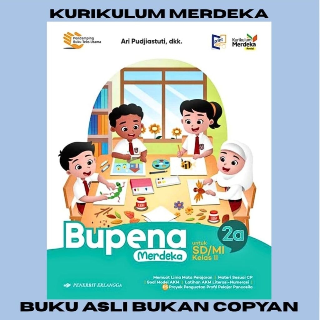 Jual BUKU BUPENA 2A SD/MI KELAS 2 REVISI ERLANGGA KURIKULUM MERDEKA KM ...
