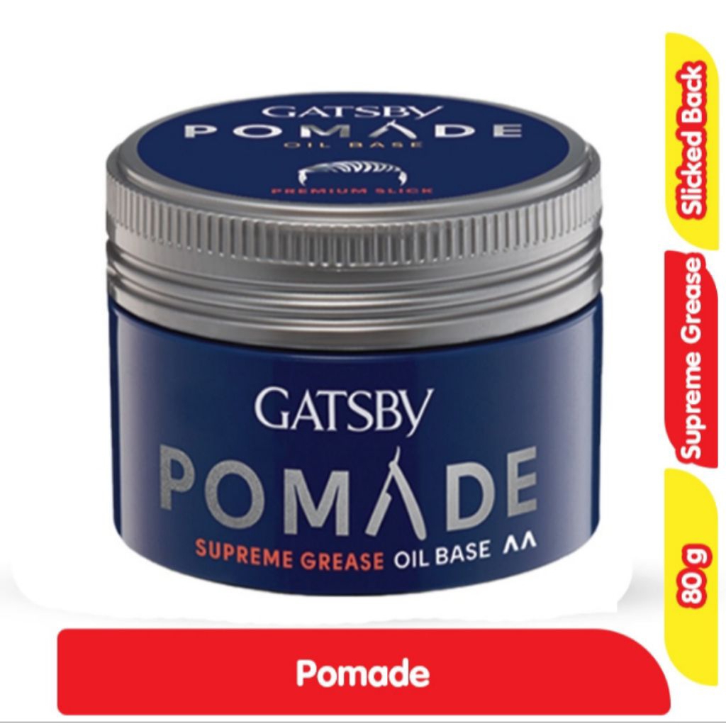 Jual Gatsby Styling Pomade Penata Rambut Supreme Grease Slicked Back ...