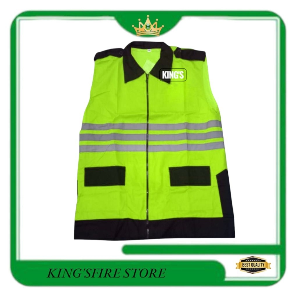 Jual Rompi safety kombinasi / safety vest bahan drill /rompi proyek ...
