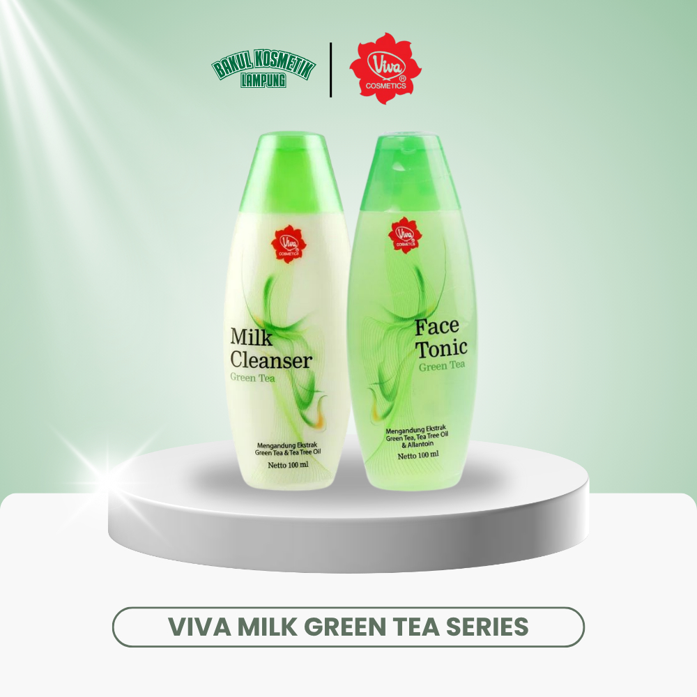 Jual VIVA Milk Cleanser & Tonic Green Tea 100ml - Milk Cleanser & Face ...