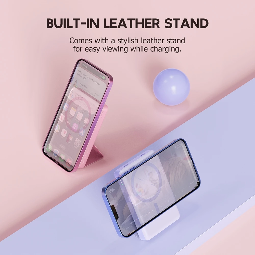 MICROPACK– POWER BANK WIRELESS MAGNETIC 10.000mAh WITH STAND (WPB-10)