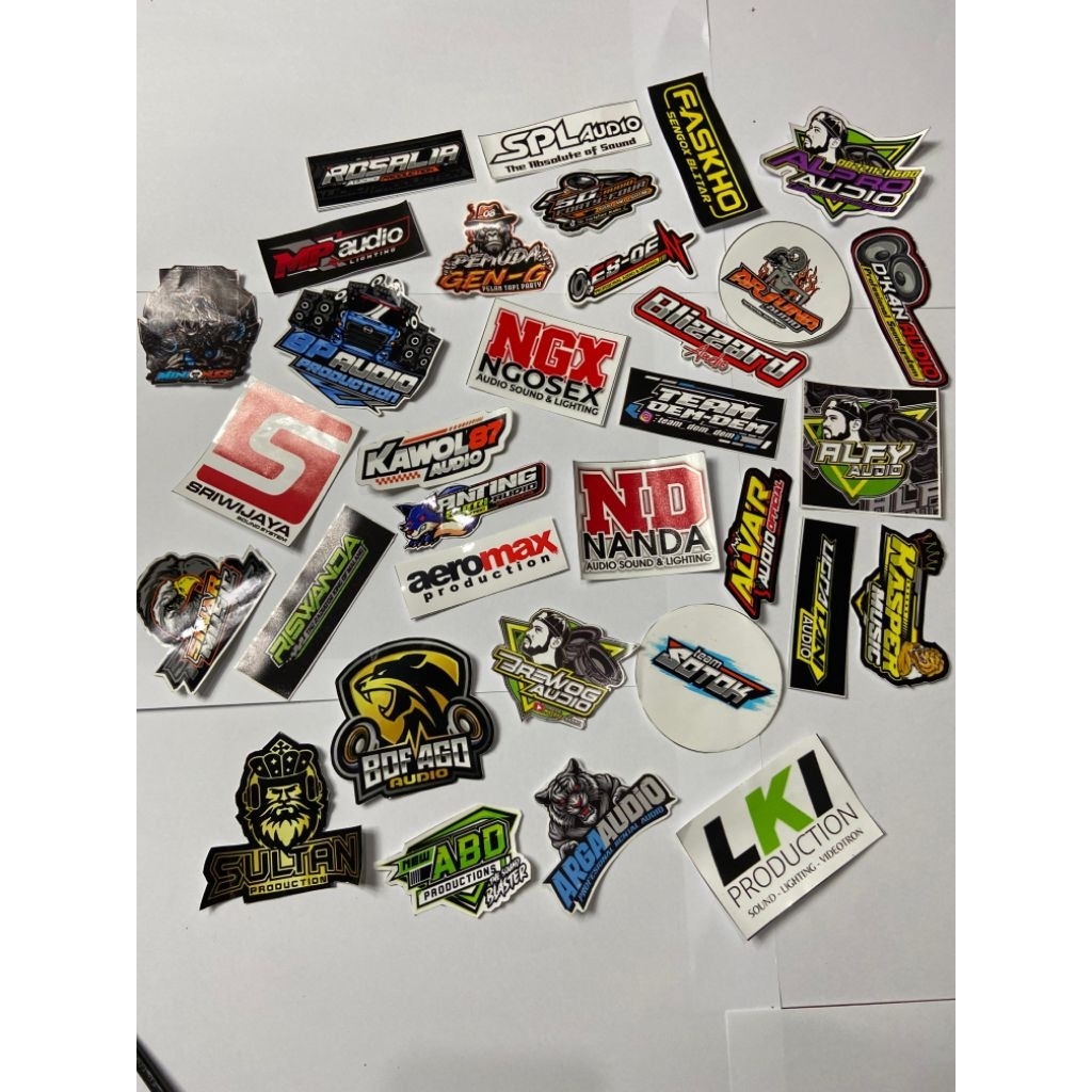 Jual Sticker sound system V 3 Sticker Horeg. rosalia,spl audio,faskho ...
