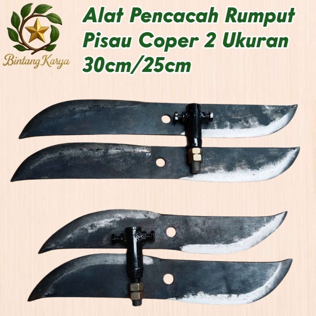 Jual Alat Pencacah Perajang Rumput Pisau Coper Baja Asli | Shopee Indonesia