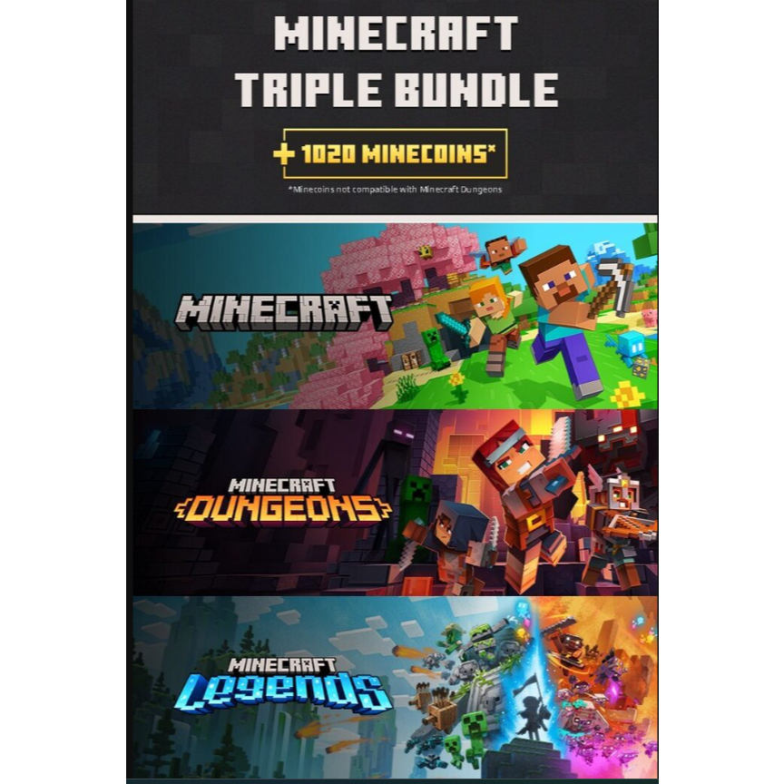 Jual Minecraft Triple Bundle PC/MAC Video Game | Shopee Indonesia