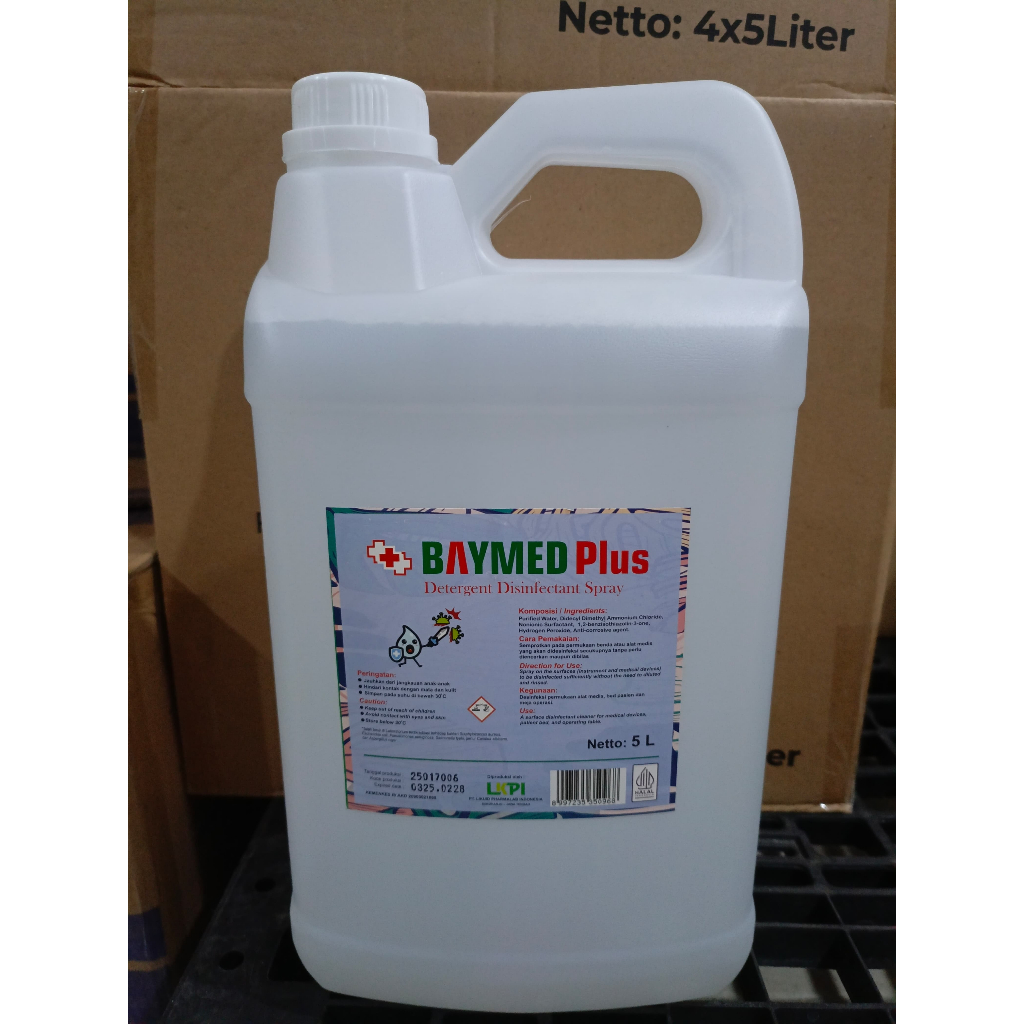 Jual Baymed Plus - 750 ml 1 liter 5 Liter - Disinfectant PACK | Shopee ...