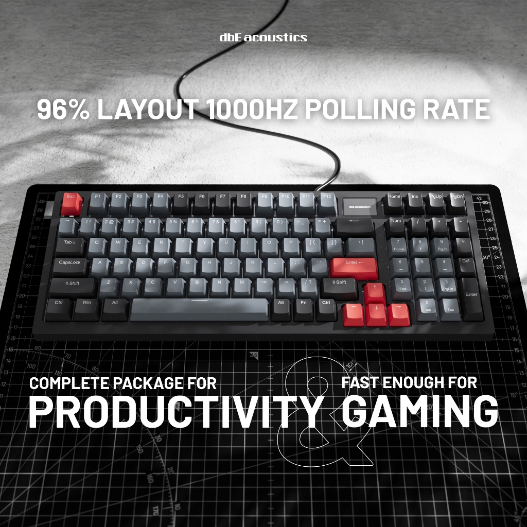Jual dbE RAMO 99S 96% GASKET MECHANICAL KEYBOARD WITH SCREEN | Shopee ...