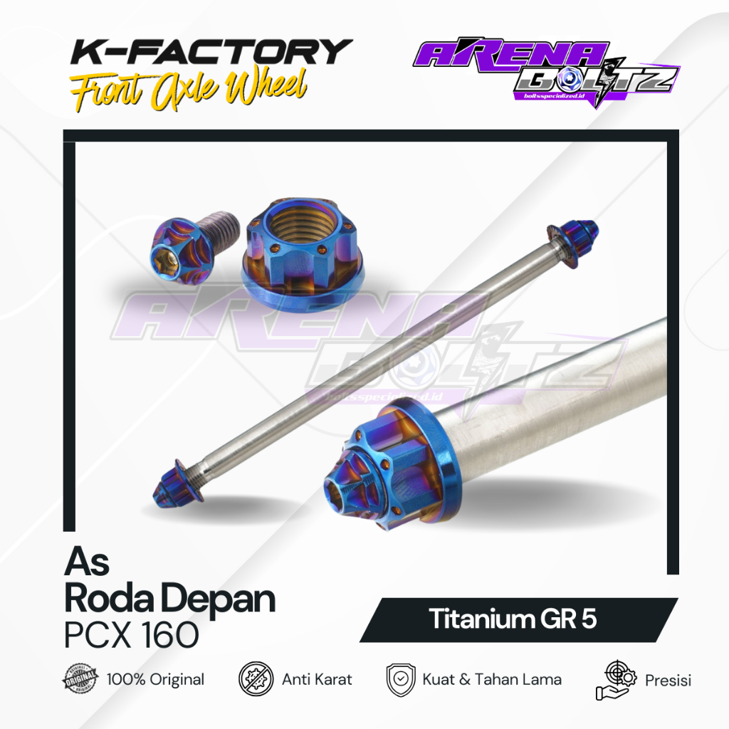 Jual K-FACTORY As Roda Depan Honda PCX Titanium GR 5 Original Thailand ...