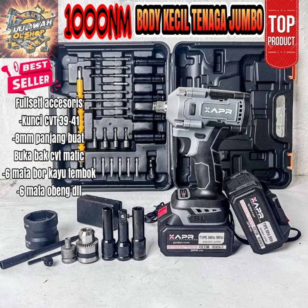 Jual APR Impact Wrench 1000NM AP126 PROMAX pembuka roda ban motor mobil ...