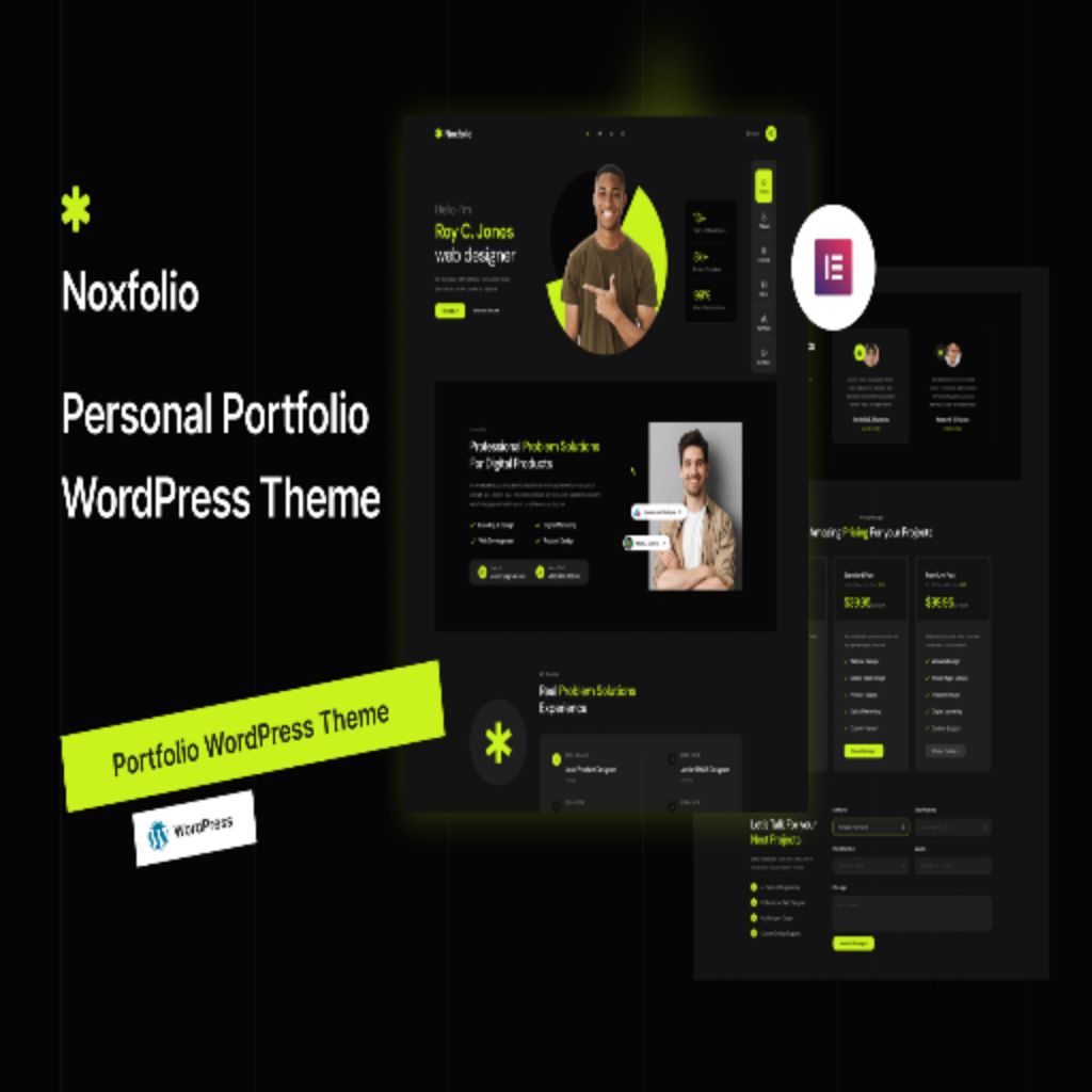 Jual Noxfolio - Personal Portfolio Resume WordPress Theme | Shopee ...