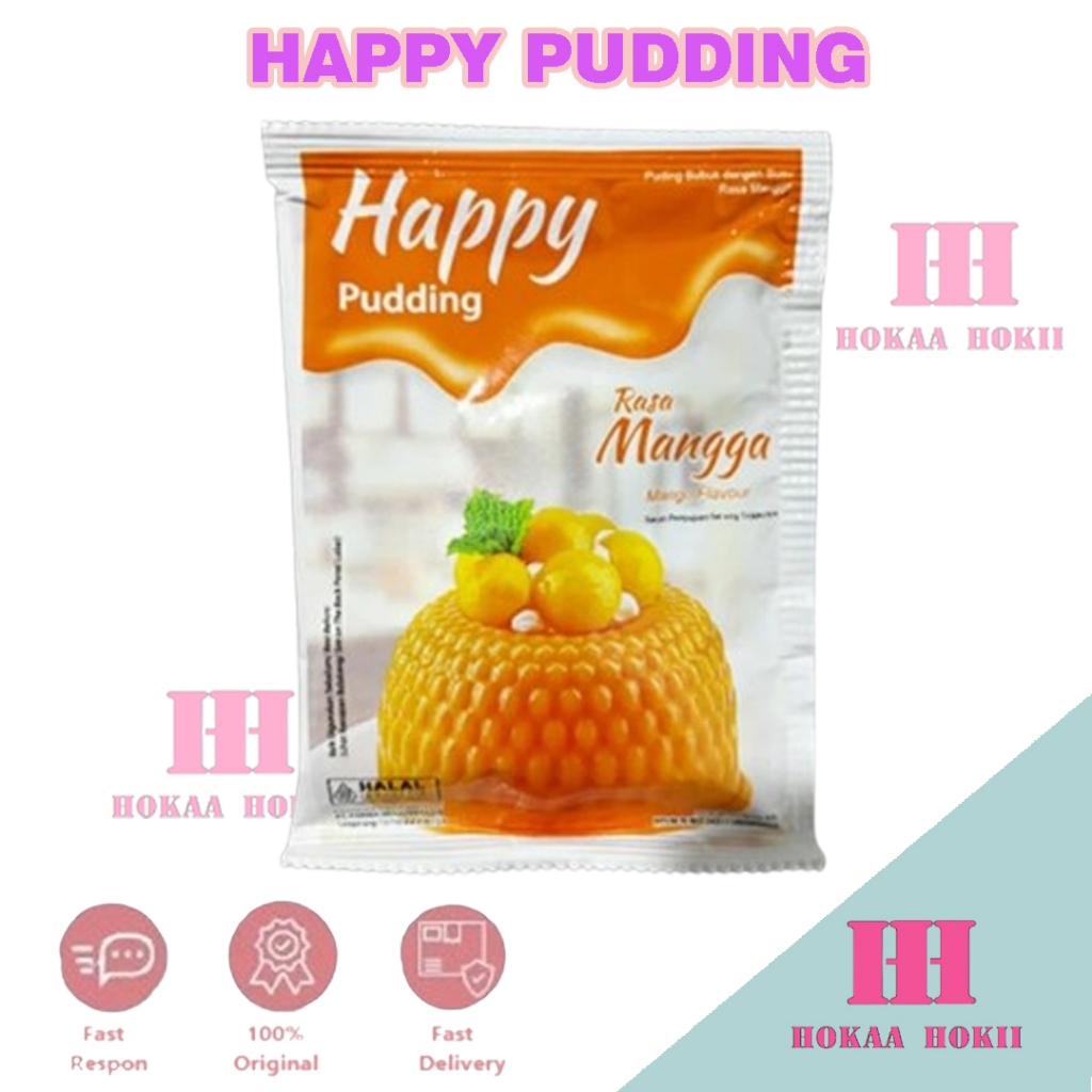 Jual Happy Pudding Instant 60gr Coklat | Strawberry | Shopee Indonesia