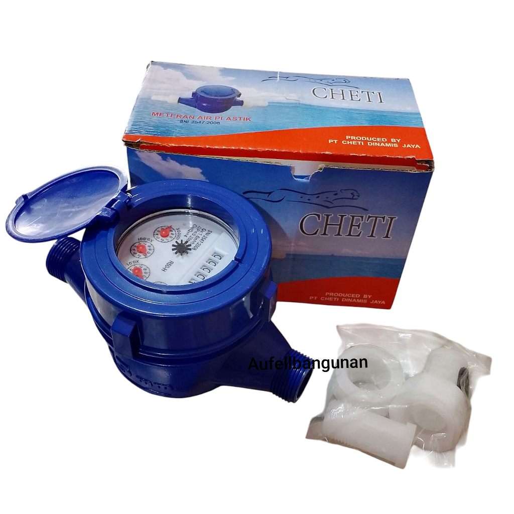 Jual Meteran air PDAM meter PVC plastik Cheti/ Water meter PVC PDAM ...