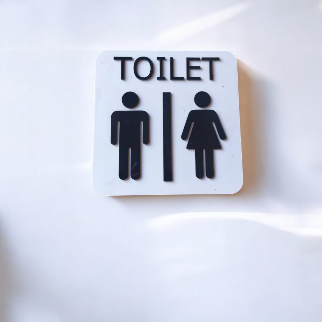 Jual Papan Tanda Toilet Sign Board Bahan Akrilik Timbul | Shopee Indonesia