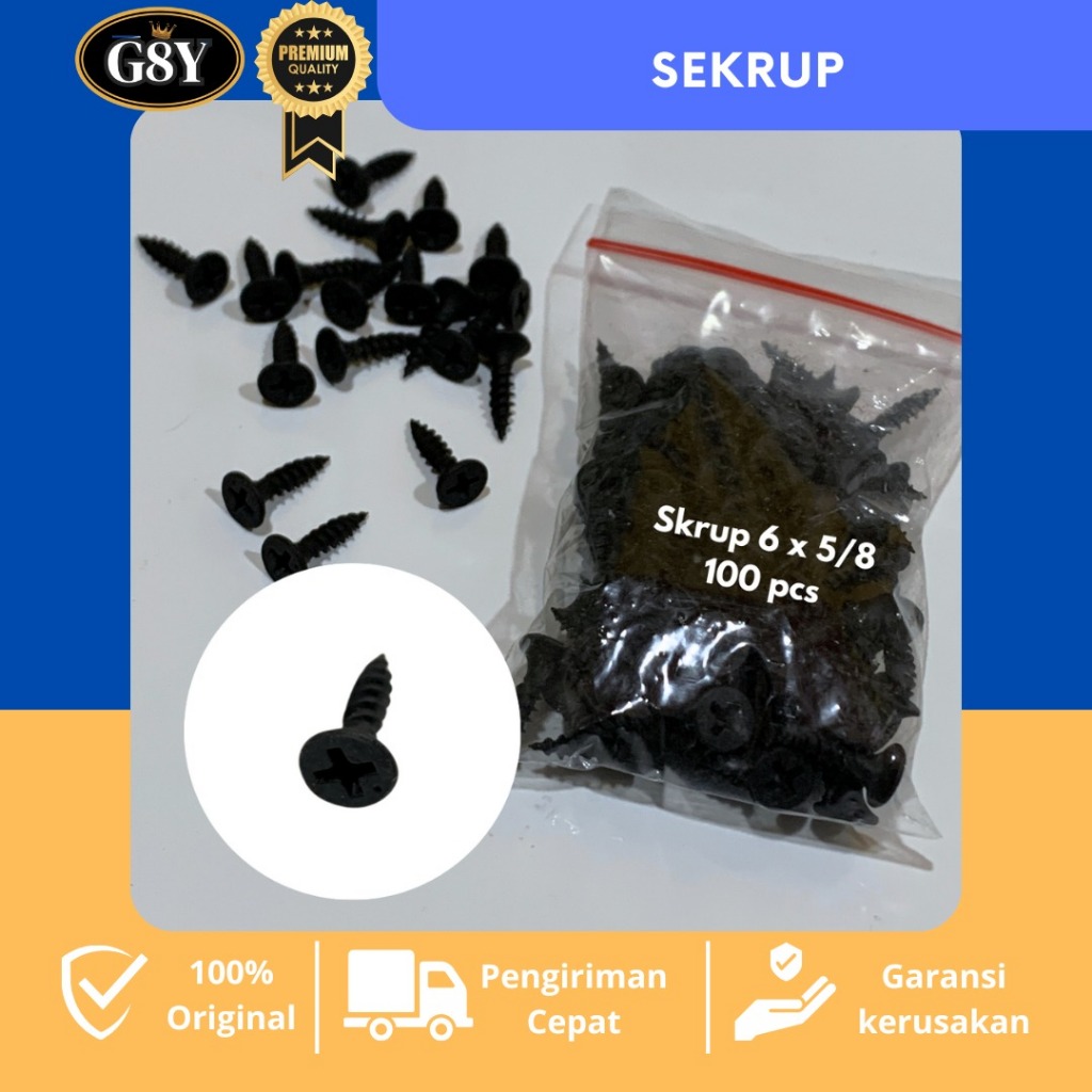 Jual Skrup 5/8 Baja Persisi / Skrup WPC Panel & Wallboard / Tahan Kuat ...