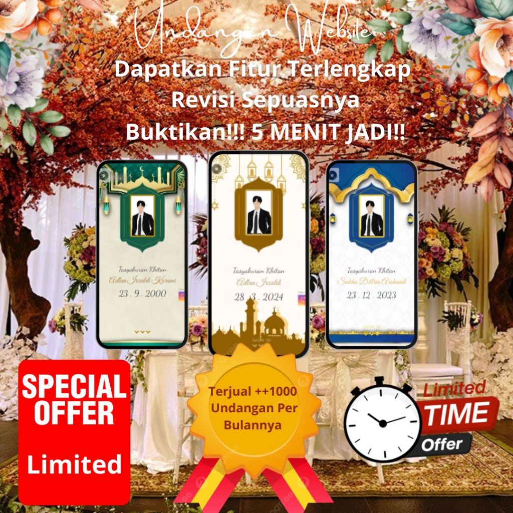 Undangan Digital Website | Bebas Isi Sendiri | Khitan Theme