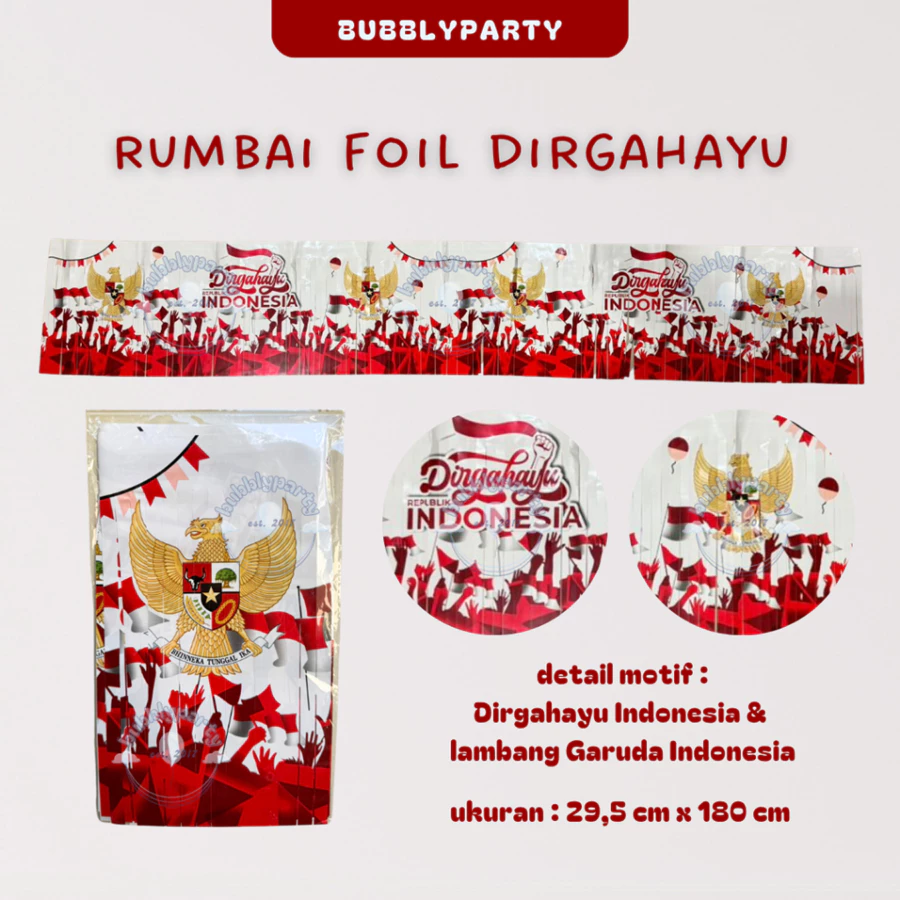 Rumbai Foil Hiasan Kemerdekaan