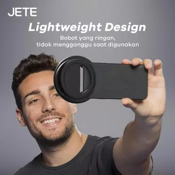 Ring Light Selfie JETE RL1 For Smartphone HP LED On With 3 Light Mode Garansi 2 Tahun