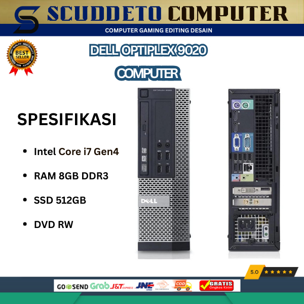 Jual mini PC DELL 9020 SFF PC Desktop Intel core i7 -4770 RAM 8GB SSD ...