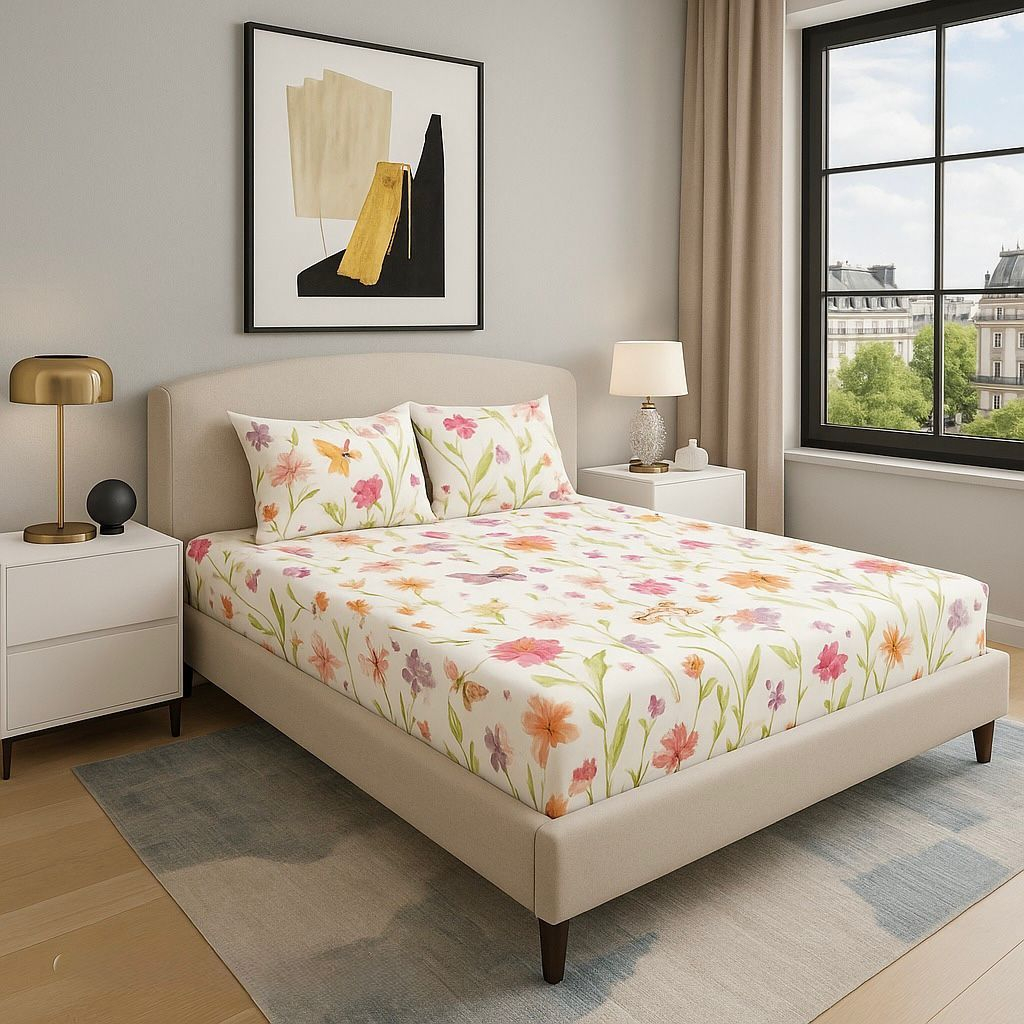 Jual King Rabbit Bamboo Collagen Sprei & Sarung Bantal Guling Motif ...