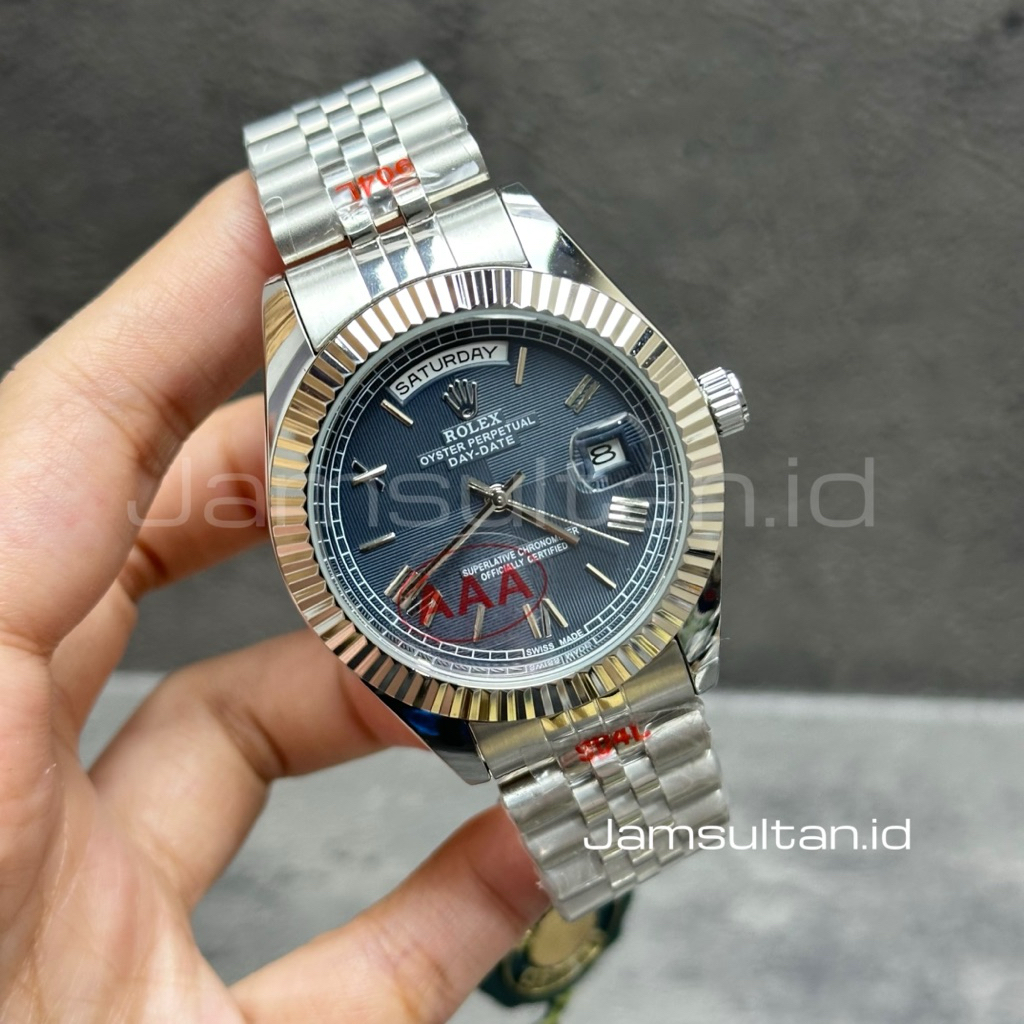 Jual JAM TANGAN SULTAN PRIA R0L3X OYSTER DAY DATE SWEEPMOVEMENT ...