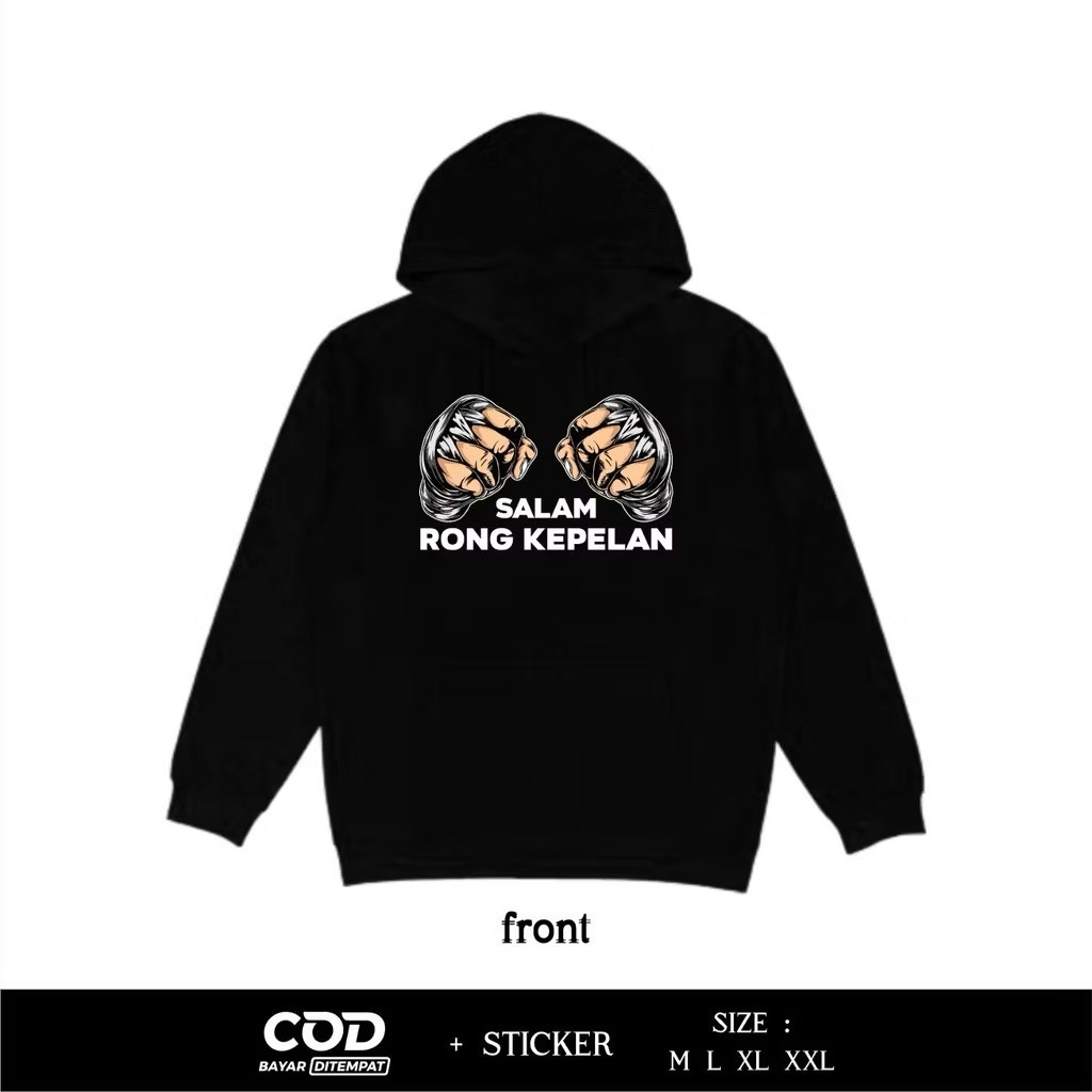 Jual HOODIE SWEATER GANGSTER SALAM RONG KEPELAN | Shopee Indonesia